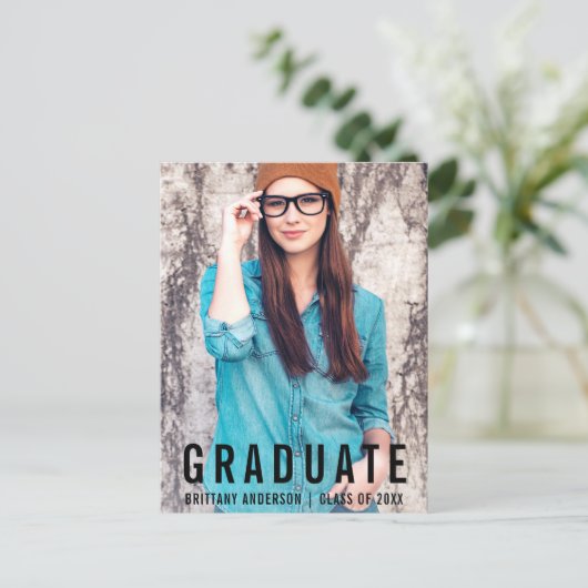 ミニマル卒業発表(空白の戻る) 案内ポストカード (スタンド正面)