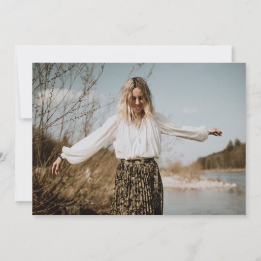 ミニマル卒業 招待状 (裏面)