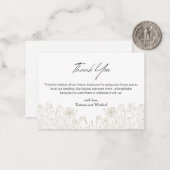 ミニマル台本ボタニッ感謝していク ノートカード (正面/裏面インサイチュ)