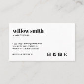 ミニマル名刺 コーリングカード (裏面)