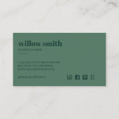 ミニマル名刺 コーリングカード (裏面)