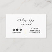 ミニマル名刺 名刺 (裏面)