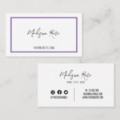 ミニマル名刺 名刺 (正面/裏面)