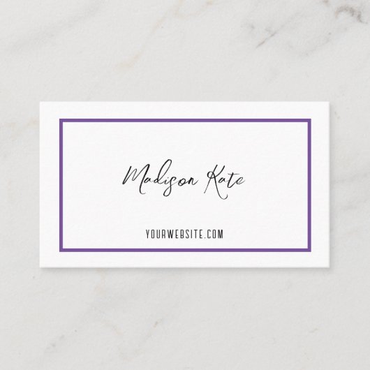 ミニマル名刺 名刺 (正面)