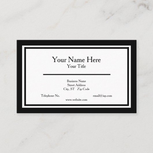 ミニマル名刺 名刺 (正面)