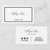 ミニマル名刺 名刺 (正面/裏面)