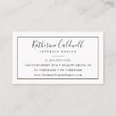 ミニマル名刺 名刺 (裏面)