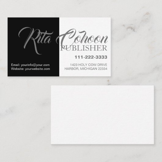 ミニマル名刺 名刺 (正面/裏面)