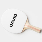 ミニマル名前をカスタムするまたはロゴ 卓球ラケット (横)