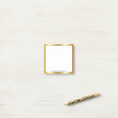 ミニマル名前をカスタムするプロフェッショナルモダン金ゴールド ポストイット (デスク上)