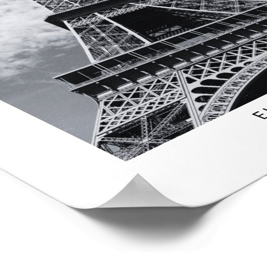 ミニマル名前をカスタムする位置撮影テンプレート ポスター (角)