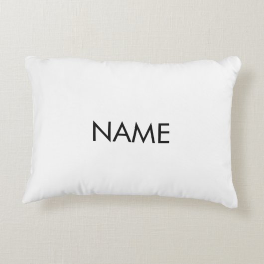 ミニマル名前をカスタムする文字白黒 アクセントクッション (裏面)