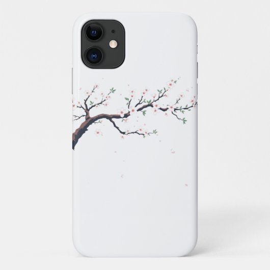 ミニマル和風の木の枝 iPhone/iPadケース Case-Mate iPhoneケース (裏面)