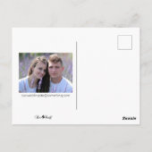 ミニマル図解入りの、写真付きのリストB/Wスクリプト日付の保存 ポストカード (裏面)