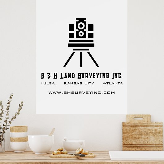 ミニマル土地測量業 ポスター (キッチン)