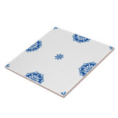 ミニマル地中海のリストの青と白 タイル (側面)