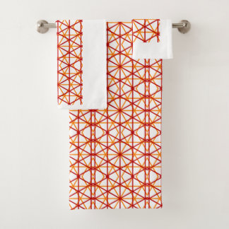 ミニマル型六角モダン装飾美術 バスタオルセット