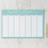 ミニマル基本ウィークリープランナースモダンクリプトアクア ペーパーパッド (インサイチュ)