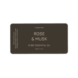 ミニマル基本油ラベル/ドロッパーボトル ラベル