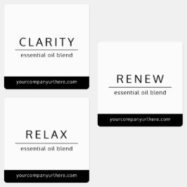 ミニマル基本油ローラーボトルラベル ラベル