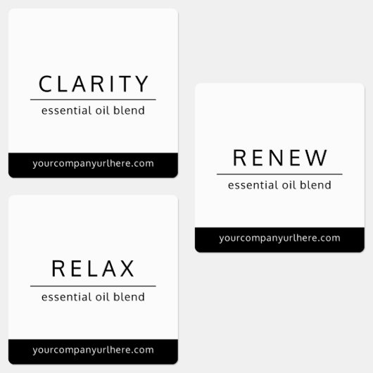 ミニマル基本油ローラーボトルラベル ラベル (グループ)