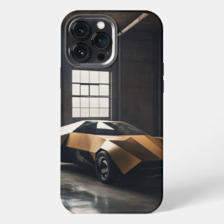 「ミニマル多角形の車:リック・オーエンスがBruに出会う iPhone 13 Pro Maxケース