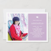 ミニマル大学院シンプル写真卒業パーティー 招待状 (裏面)