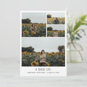 ミニマル大学院フォトコラージュ | 私がやった サンキューカード (スタンド正面)