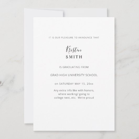 ミニマル大学院写真のお知らせ 招待状 (裏面)