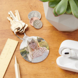 ミニマル大学院写真シンプルモダン写真 キーホルダー