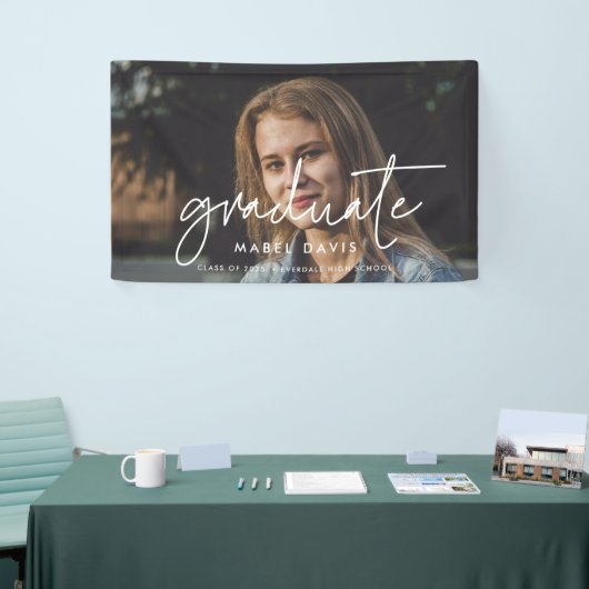 ミニマル大学院写真卒業パーティー 横断幕 (トレードショー)