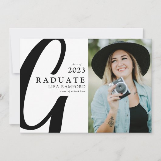 ミニマル大学院写真卒業 案内状 (正面)