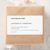 ミニマル大豆香りキャンドル白黒ラベル ラベル (インサイチュ)