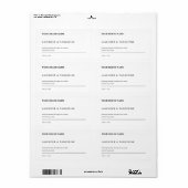 ミニマル大豆香りキャンドル白黒ラベル ラベル (フルシート)