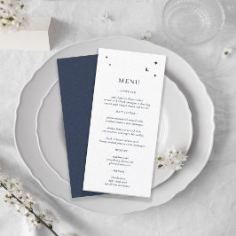 ミニマル天星とムーンホワイトとネイビー メニュー