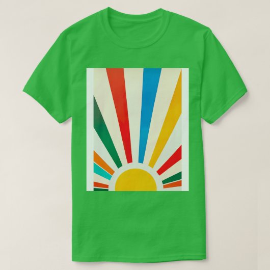 ミニマル太陽1 Tシャツ (デザイン正面)