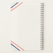 ミニマル女子モノグラムの名学校科目 ノートブック (裏面)