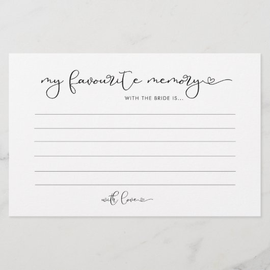 ミニマル好きハートお気に入りのマイメモリカード チラシ (正面)