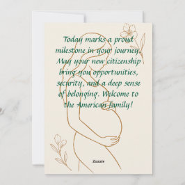 ミニマル妊娠グリーティングカード シーズンカード