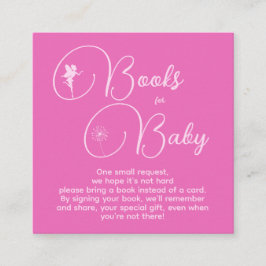 ミニマル妖精ガールブックスフォーベビー誕生日エンクル エンクロージャーカード