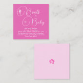 ミニマル妖精ガールブックスフォーベビー誕生日エンクル エンクロージャーカード (正面/裏面)