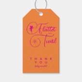 ミニマル妖精モダン誕生日ありがとう ギフトタグ (正面)