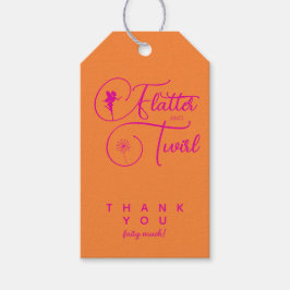 ミニマル妖精モダン誕生日ありがとう ギフトタグ