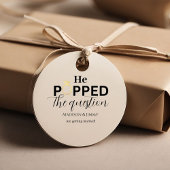 ミニマル婚約パーティが彼はその質問に答えた フェイバータグ