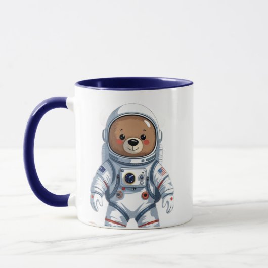 ミニマル宇宙飛行士テディ マグカップ (左)