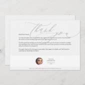 ミニマル実在ス不動産代理人の感謝の気持ち サンキューカード (正面/裏面)