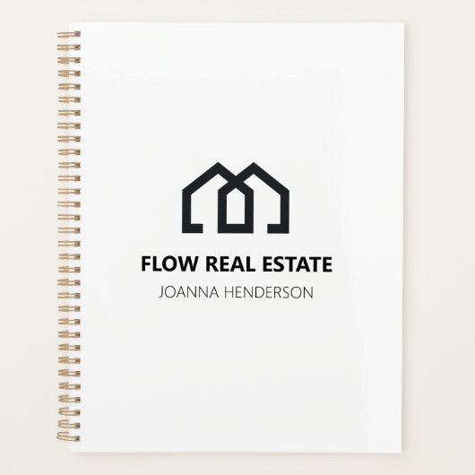 ミニマル実在モダン資産上場代理人不動産仲介業者 プランナー手帳 (正面)