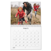 ミニマル家族写真カレンダー2024 カレンダー (3月 2027)