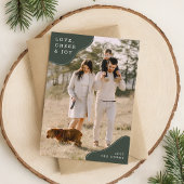 ミニマル家族写真クリスマスカード シーズンカード