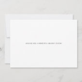 ミニマル家族2枚の写真スクリプトメリークリスマス シーズンカード (裏面)